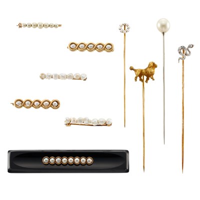 Lot 598 - Group of Antique Jewelry