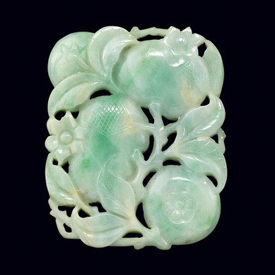 Lot 511 - Chinese Jadeite Pendant Height 2 inches.