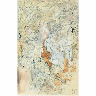 Lot 38 - Mark Tobey American, 1890-1976 Untitled, 1967...