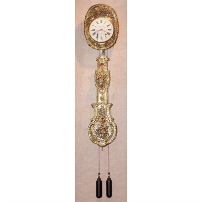 Lot 278 - Painted Brass Wall Clock Jacques Almar Height...