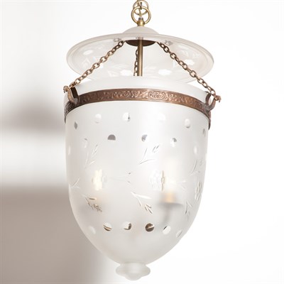 Lot 447 - Pair of Neoclassical Style Frosted Glass and...