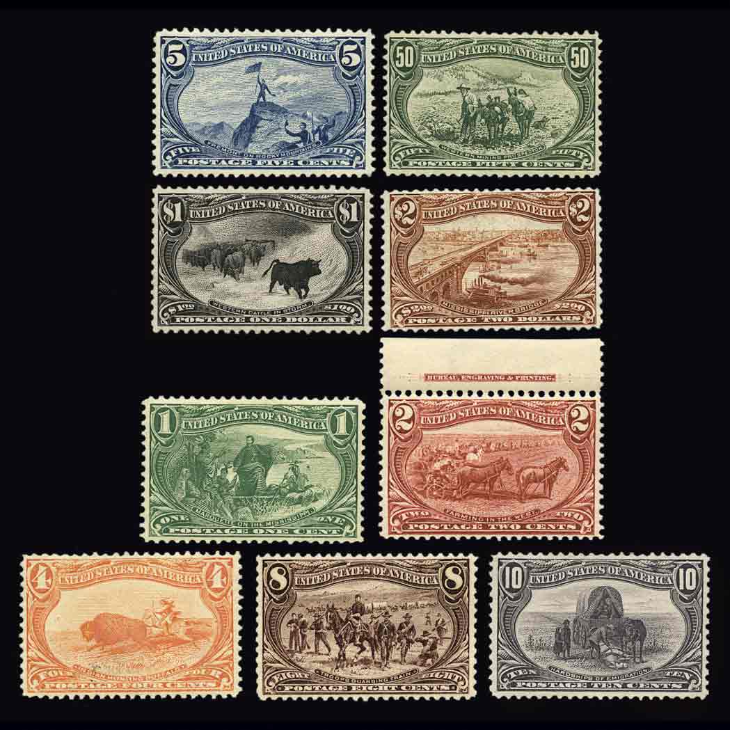 Lot 48 - United States 1898 1c to $2 Trans-Mississippi