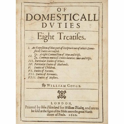 Lot 171 - GOUGE, WILLIAM Of domesticall duties eight...