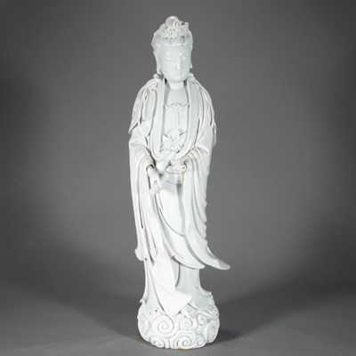 Lot 293 - Chinese Blanc de Chine Guanyin Late 19th/early...