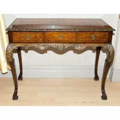 Lot 569 - George I Style Parcel Gilt Walnut and...