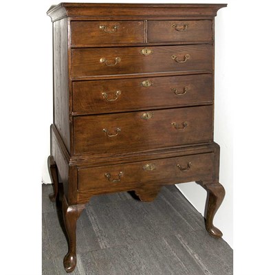 Lot 207 - George II Style Oak Chest on Stand...