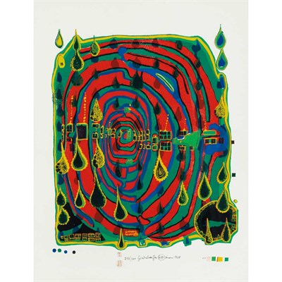 Lot 89 - Friedensreich Hundertwasser (1928-2000) SAD...