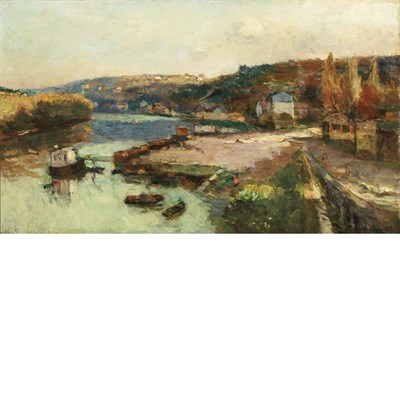 Lot 62 - Attributed to Albert Lebourg French, 1849-1928...