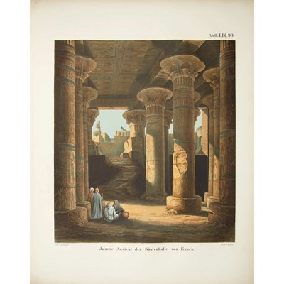 Lot 248 - [COLOR PLATE] LEPSIUS, CARL RICHARD. Denkmaler...