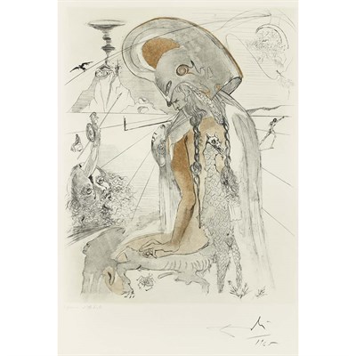 Lot 34 - Salvador Dali (1904-1989) ATHENA (FIELD 63-3P;...