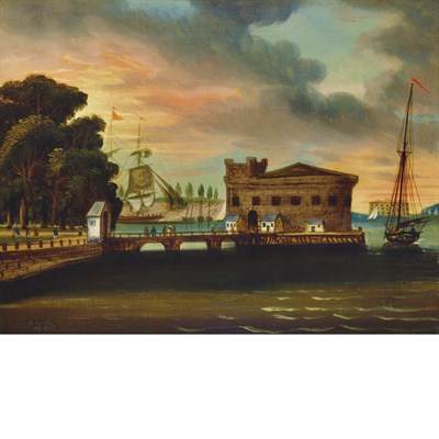 Lot 5 - John Rubens Smith American, 1775-1849 View of...