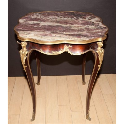 Lot 537A - Louis XV Style Gilt-Bronze Mounted Mahogany...