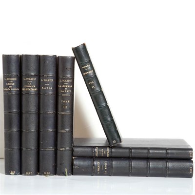 Lot 482 - [FINE BINDINGS] TOLSTOY, LEON. Works. Paris:...