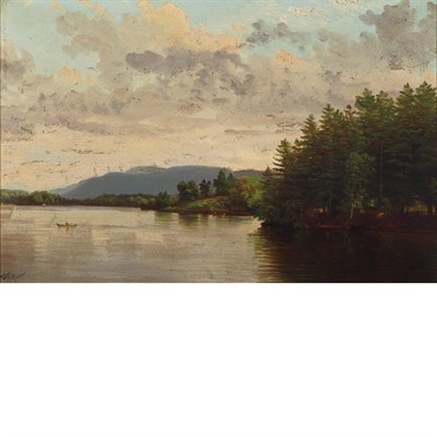Lot 18 - Nelson Augustus Moore American, 1824-1902 Lake...