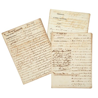 Lot 13 - [CUBA--CHINESE LABOR] Group of three documents...