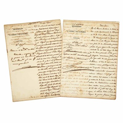 Lot 14 - [CUBA--CHINESE LABOR] Pair of documents...