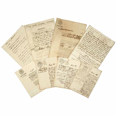 Lot 19 - [CUBA--SUGAR] Group of documents issued by...