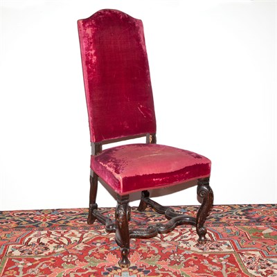 Lot 514 - Pair of William and Mary Walnut Side Chairs