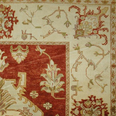 Lot 577 - Oushak Style Carpet India, contemporary The...