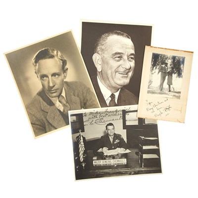 Lot 102 - [POLITICAL & ENTERTAINMENT AUTOGRAPHS] Group...