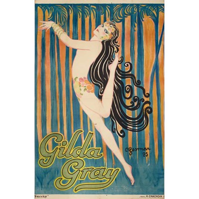 Lot 51 - Charles Gesmar (1900-1928) GILDA GRAY Color...