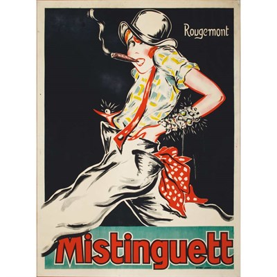 Lot 137 - Rougemont MISTINGUETT Color lithograph, circa...