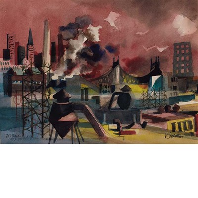 Lot 57 - Dong Moy Chu Kingman American, 1911-2000 View...