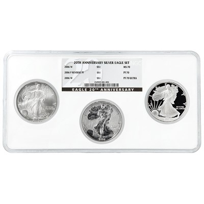 Lot 175 - United States 2006 20th Anniversary Silver Eagle Set