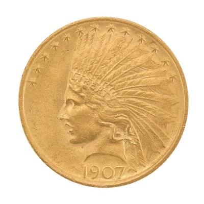 Lot 202 - United States $10 1907 Indian, No Periods