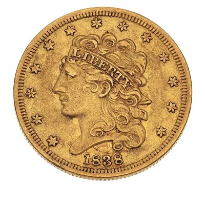 Lot 198 - United States $5 1838 Classic Head