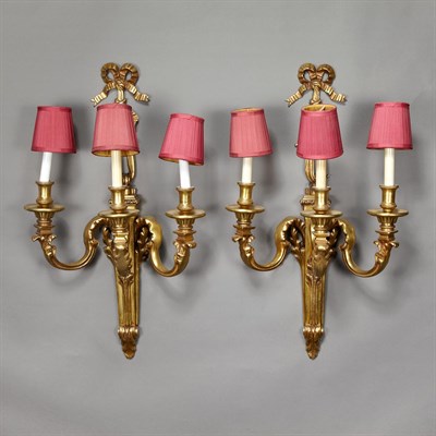 Lot 173 - Pair of Louis XVI Style Gilt-Bronze...