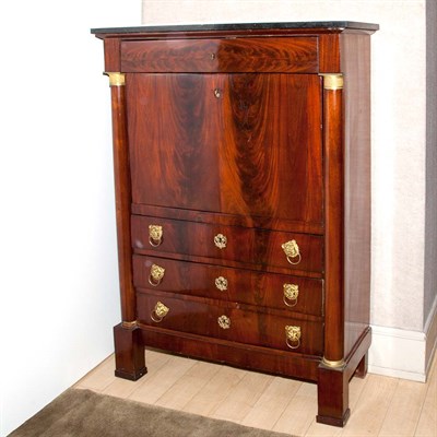 Lot 182 - Empire Gilt-Bronze Mounted Mahogany Secretaire...