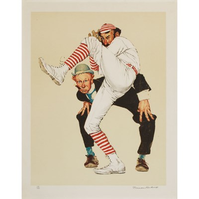 Lot 132 - Norman Rockwell LOW AND INSIDE Color...