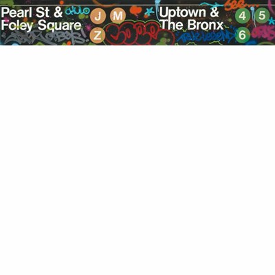Lot 119 - Cope2 American, b. 1968 Untitled (Subway Sign)...