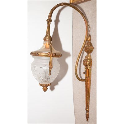 Lot 434 - Pair of Louis XVI Style Gilt-Metal and Glass...