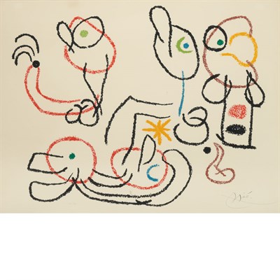 Lot 139 - Joan Miró UBU AUX BALEARES Color lithograph,...