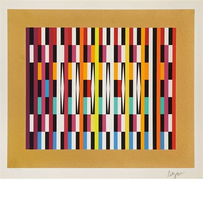 Lot 2 - Yaacov Agam COMPOSITIONS Screenprints (the...