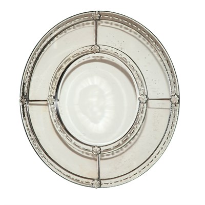 Lot 515 - Circular Mirror Framed Mirror Diameter 36 inches.