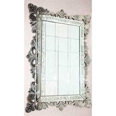 Lot 349 - Venetian Style Mirror Framed Mirror Height 53...