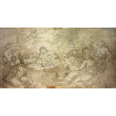 Lot 13 - Italian School 16th Century The Nativity,...