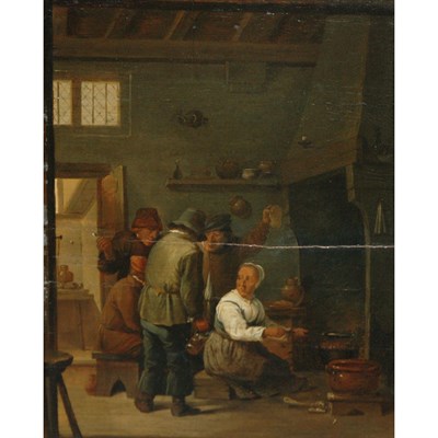 Lot 12 - School of David Teniers Figures in a Tavern...