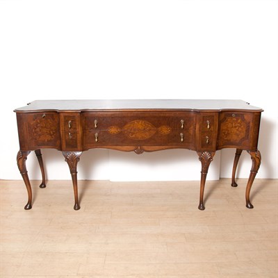 Lot 239 - English Mahogany Inlaid Sideboard Height 36...