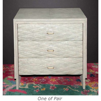 Lot 364 - Pair of 20th Century Design Shagreen Chests of...
