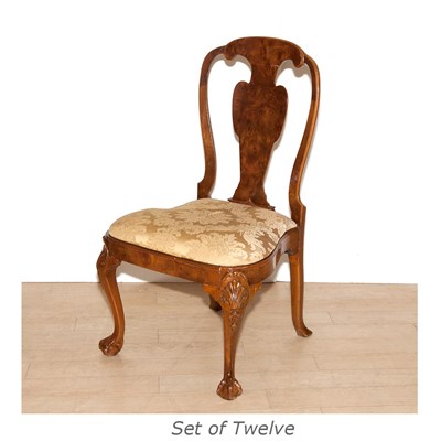 Lot 274 - Set of Twelve George II Style Mahogany and...