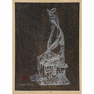 Lot 139 - Kiyoshi Saito (1907-1997) MIROKU Color woodcut,...