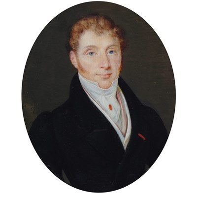 Lot 3 - American School 19th Century Portrait of a...