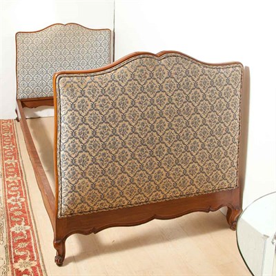 Lot 128 - Louis XV Style Walnut Daybed Height 37 inches,...