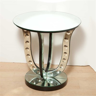 Lot 129 - Art Deco Style Mirrored Occasional Table...