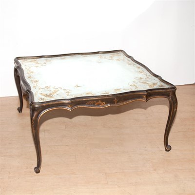 Lot 133 - Rococo Style Mirrored Top Chinoiserie...