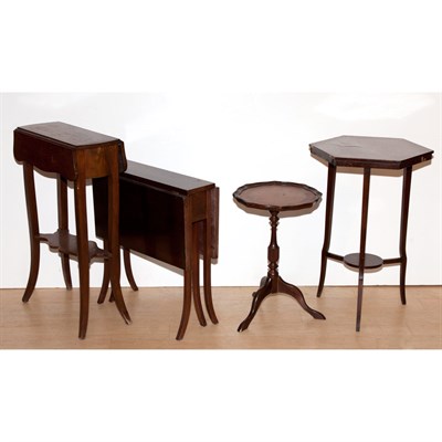 Lot 135 - Group of Four Mahogany Side Tables Height of...